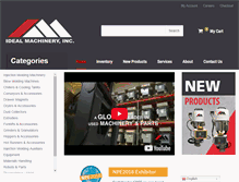 Tablet Screenshot of idealmachinery.com
